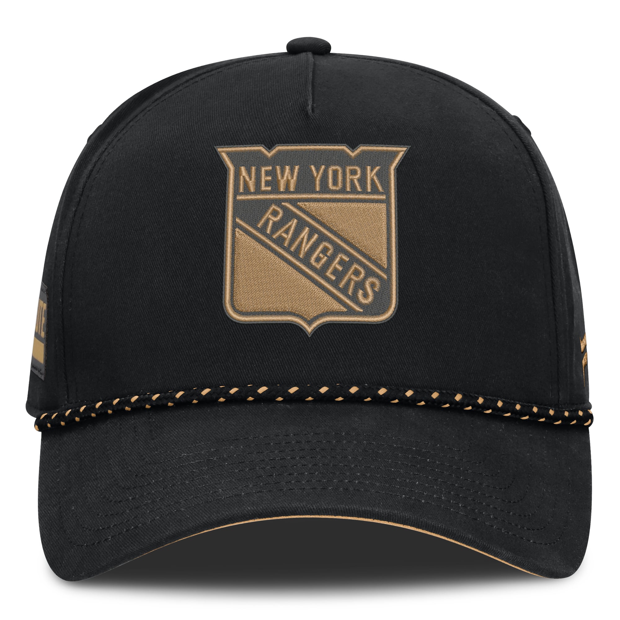Men's Fanatics Black New York Rangers Military Appreciation Authentic Pro A-Frame Adjustable Hat